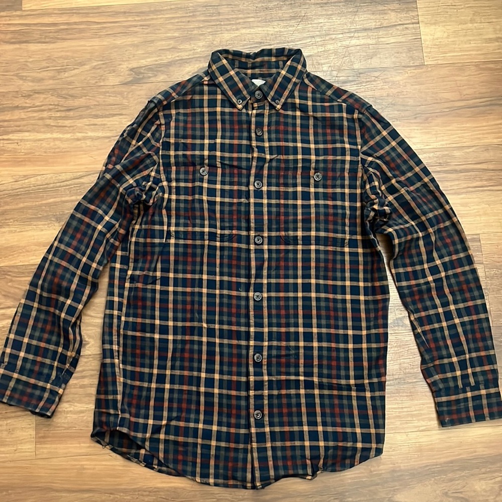 Duluth trading co slim fit plaid button up shirt